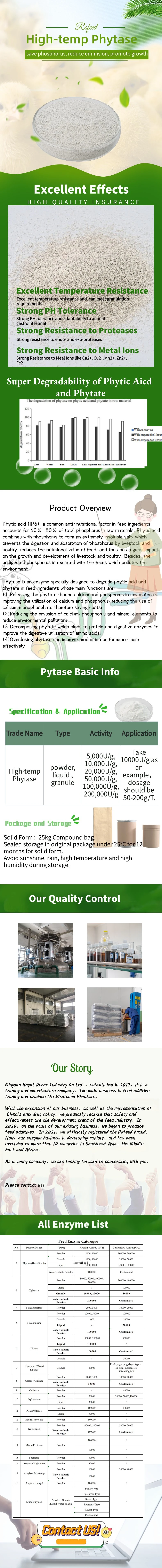 Food Grade Enzyme Phytase Feed Additive