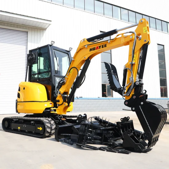 Huyee Factory Crawler Euro 5 EPA 4 Engine 1.8ton Small Digger 1ton 2ton 3.5 Ton Hydraulic Construction Diggers 1800kg Mini Excavator for Sale Price with Thumb